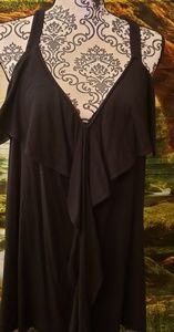 Lane Bryant Black Halter Soft Top, Plus Size